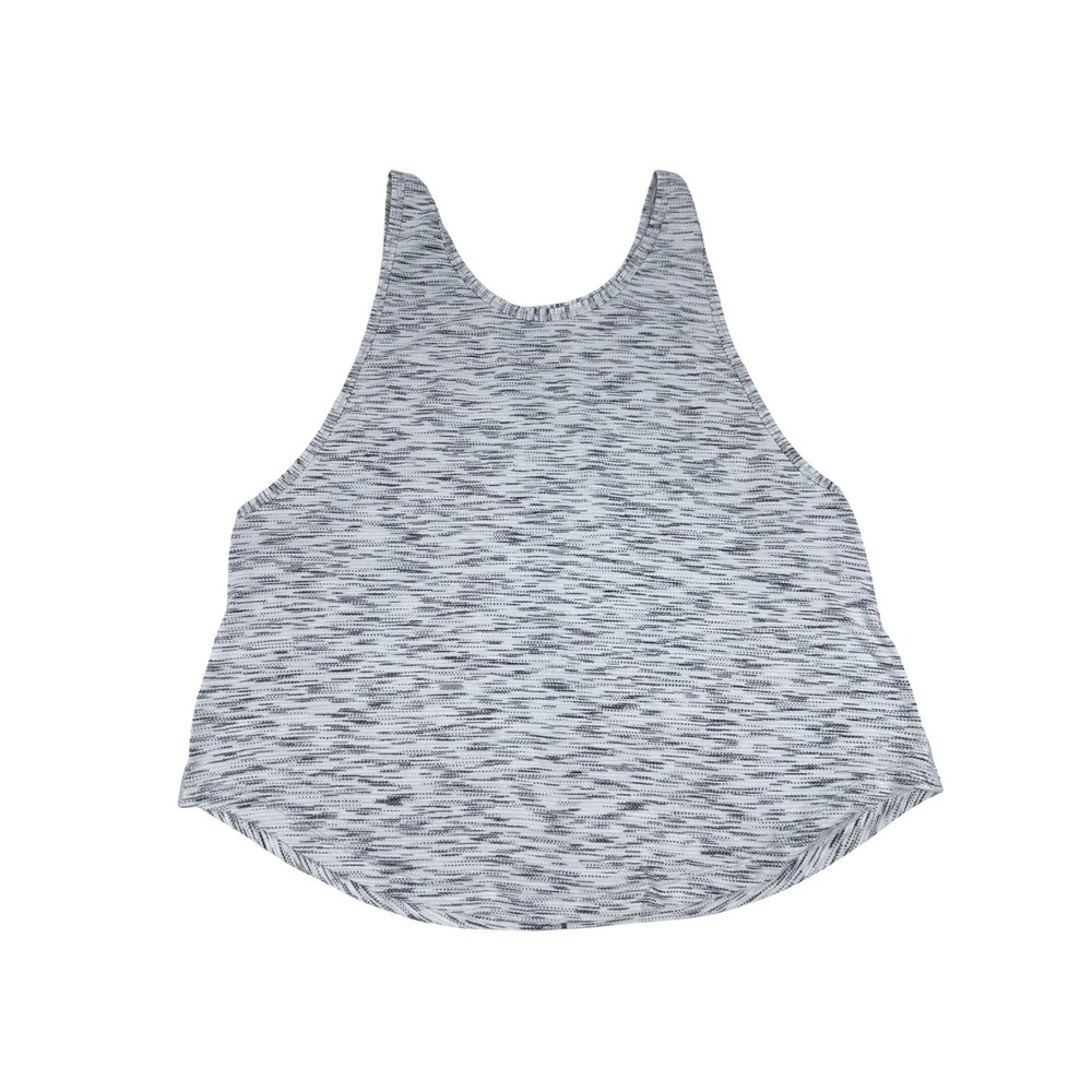 Lululemon Womens Rush Hour Tank Tiger Space Dye Black White size 10